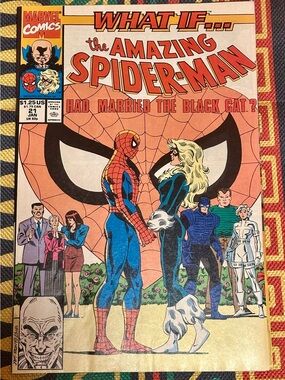 Web-Head Weds Black Cat?! 🕸️ What If? Vol 2 #21 Marvel Comic 1991